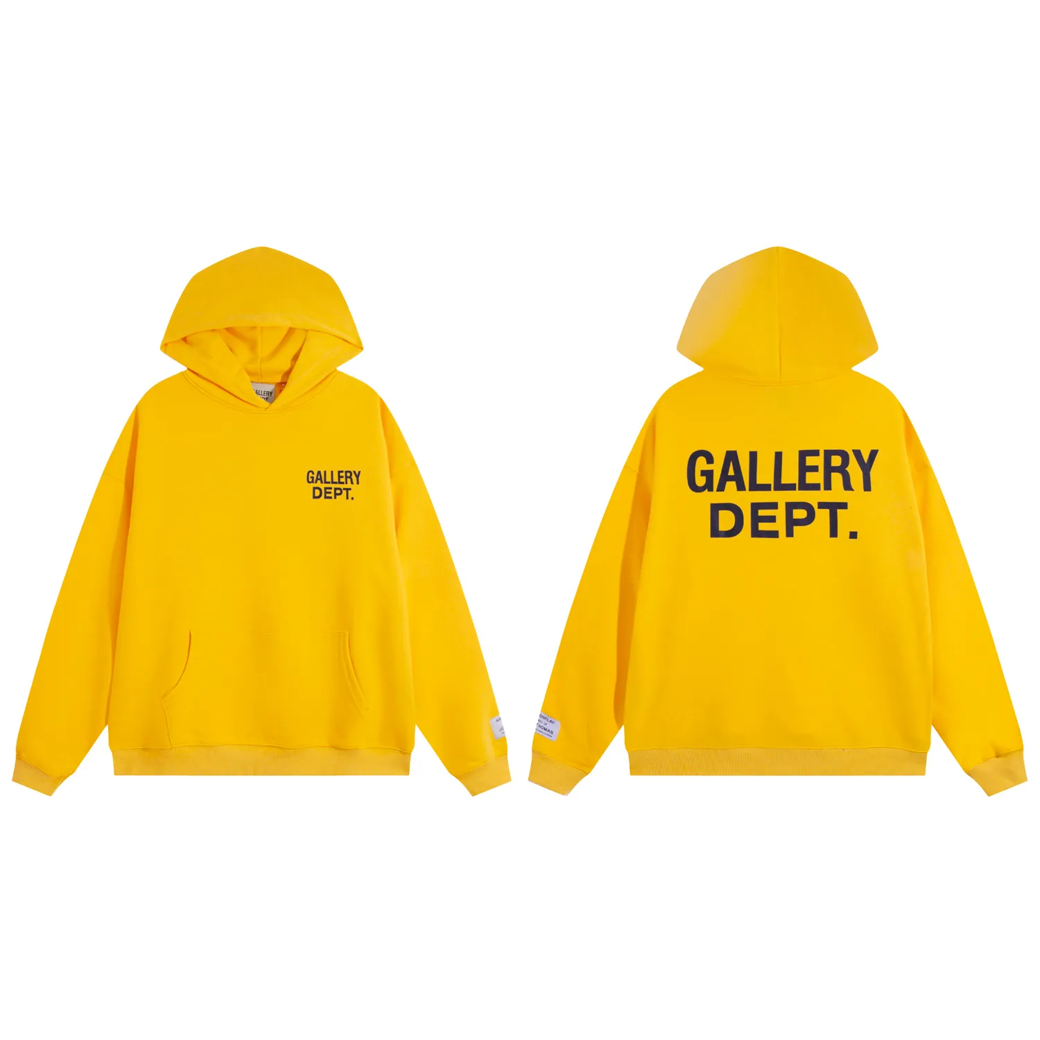 801#Gallery Dept new color matching classic letter slogan logo printed casual all-match hoodie hooded sweatshirt black printed khaki orange royal blue light blue yellow black printed black S~XL p180